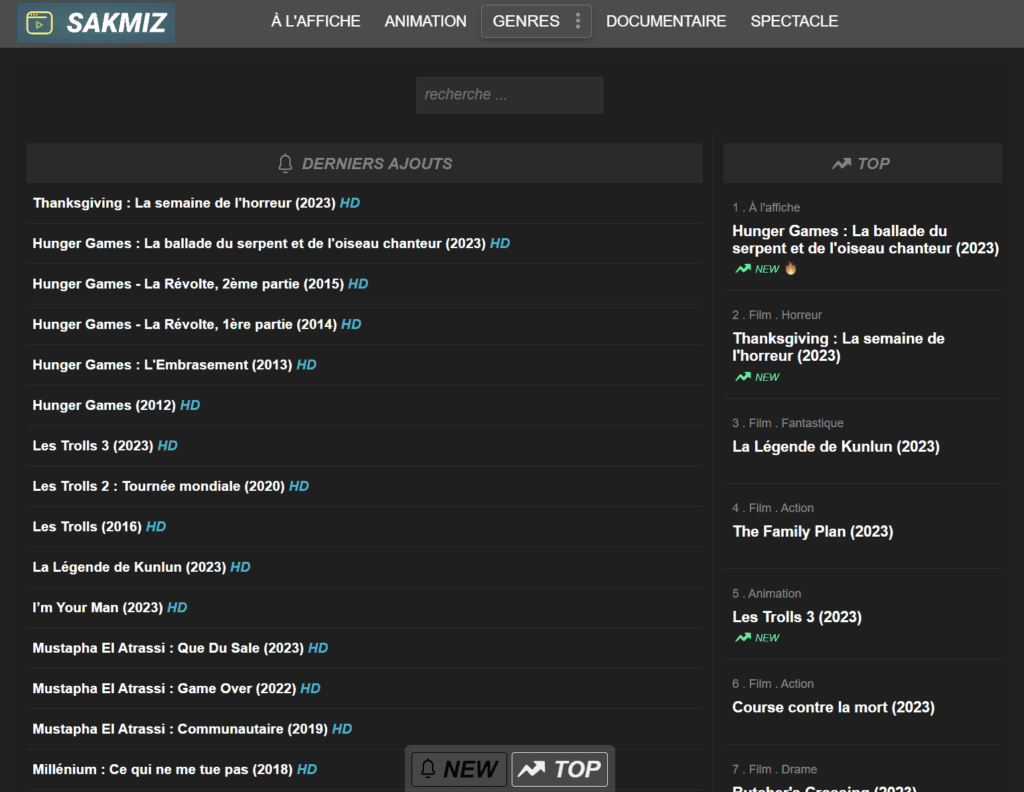 Interface site Sapraz
