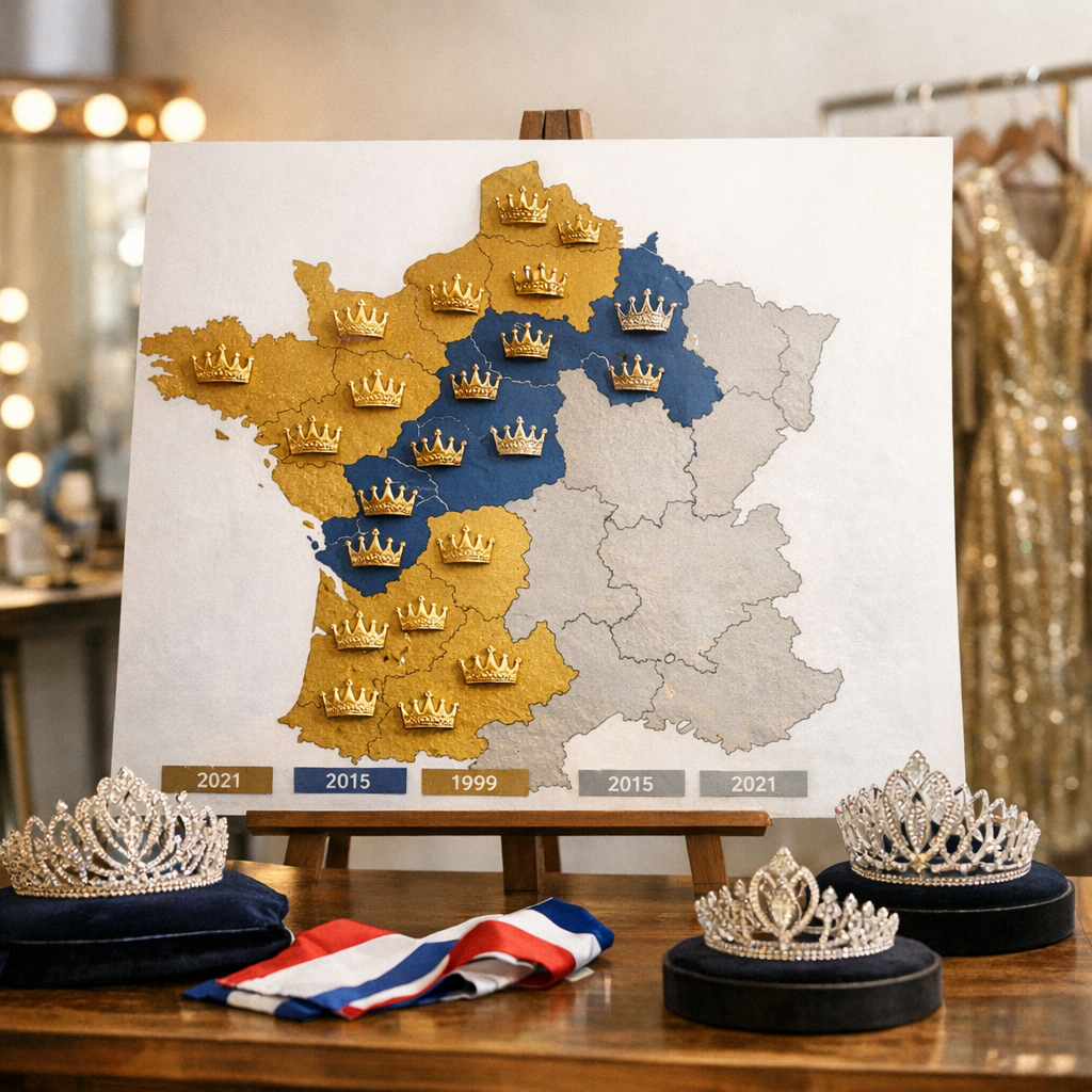 Palmarès par région depuis 1920 : couronnes, dernière victoire et zones en attente