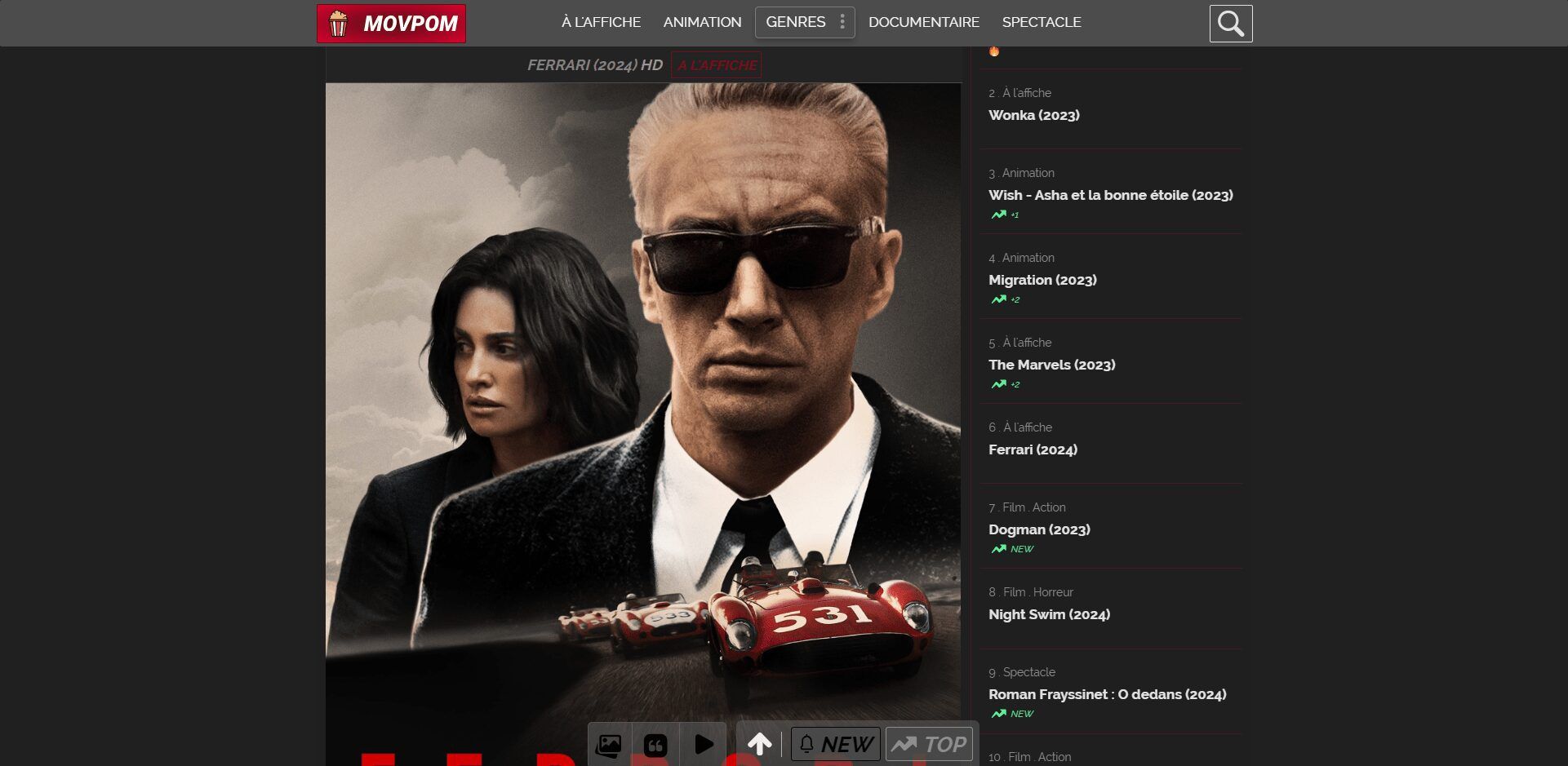 Movpom : accès, alternatives et état du site